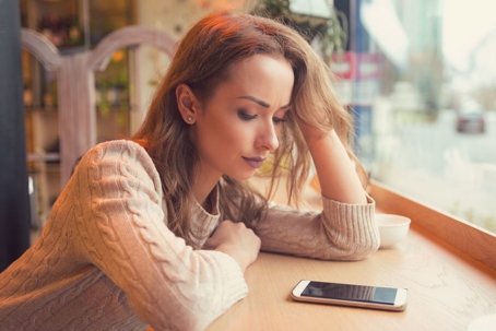 woman on phone